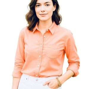 J. CREW Haberdashery Button Down Shirt in Melon